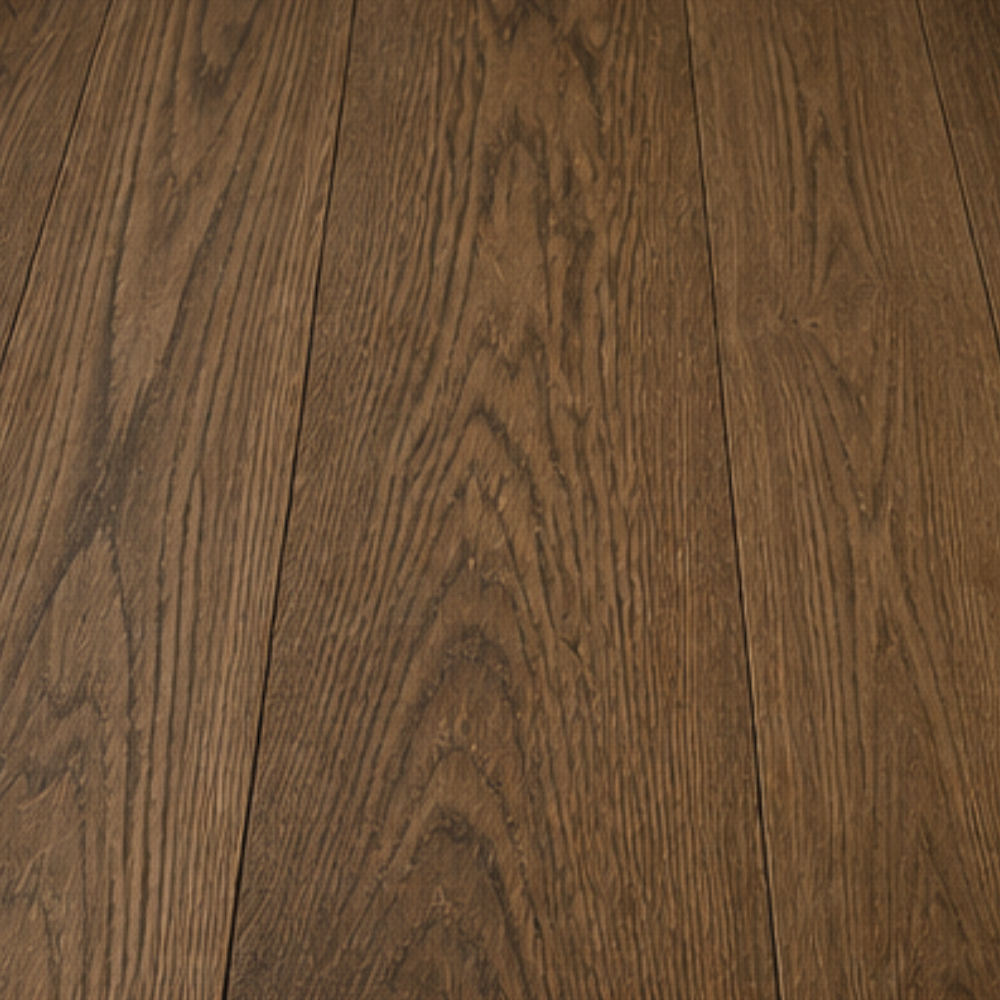 Stained red oak hardwood flooring with active grain and warm undertones by Lavish Interiors and More